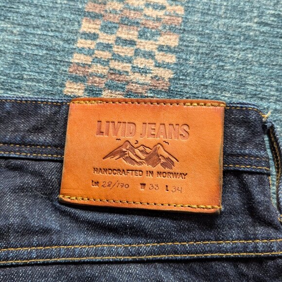 LIVID Jeans Made in Norway Selvedge 33x34 - Picture 5 of 6